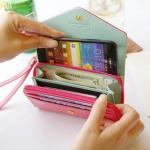 Pink Phone Bag Purse Change Purse Wallet With Card Pocket