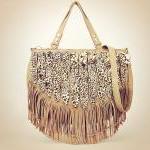 Vintage Leopard Tassel Bag&Handbag