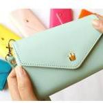 Mint Green Phone Bag Purse Change Purse Wallet With Card Pocket