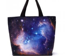 Blue Fantasy Starry Sky Fashion Shoulder Bag For Women