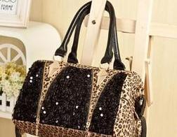 Cool Leopard Shiny Sparking Handbag Shoulder Bag