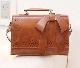 Retro Hollow Out Flower Bowknot Shoulder Bag