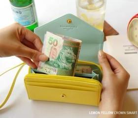 Yellow Phone Bag Purse Change Purse Wallet With Card Pocket