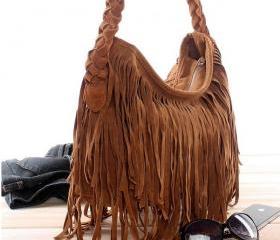 Tassel Celebrity Fringe Shoulder Messenger Cross Body Bag Handbag